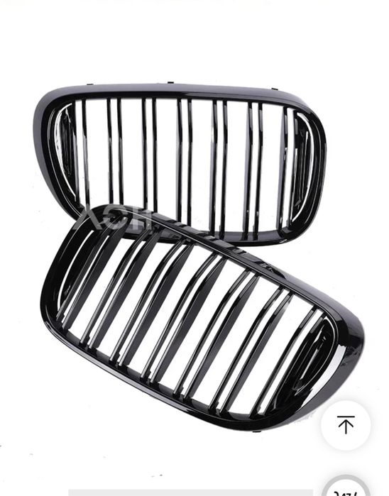 Set grile nari duble M Bmw Seria 5 G30 G31 2016-2019 negru lucios