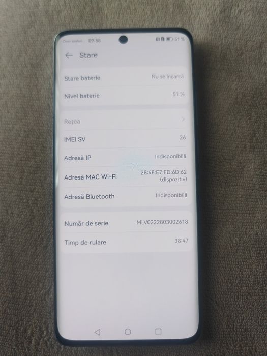 Huawei p 50 pro folosit puțin timp