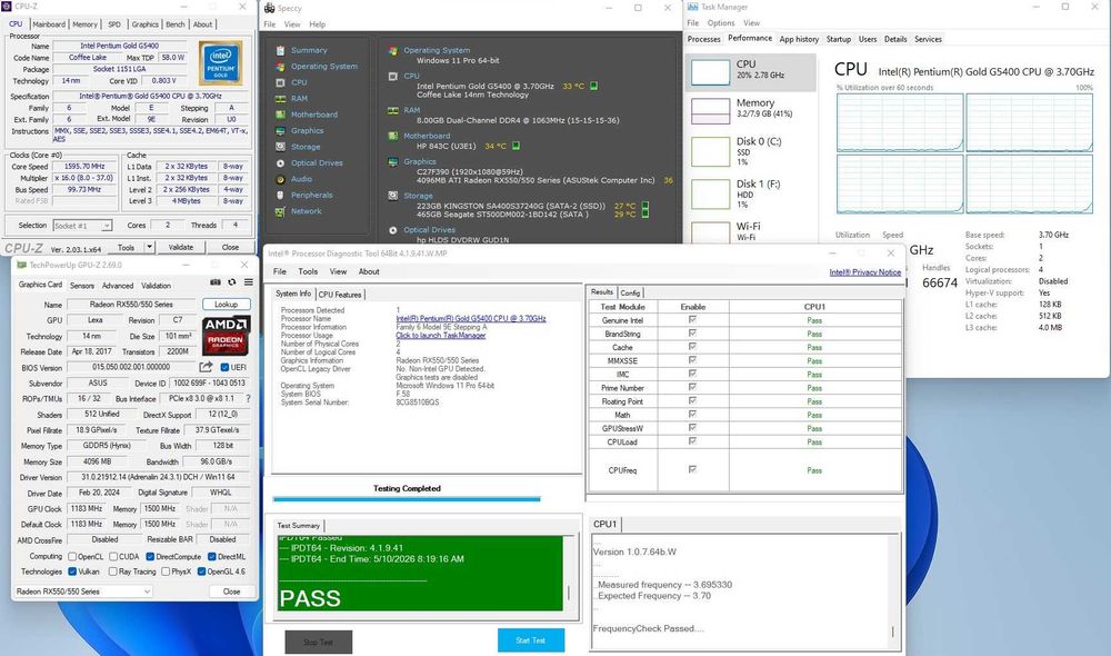 Calculator HP 290 G2 MT Business ssd RX550