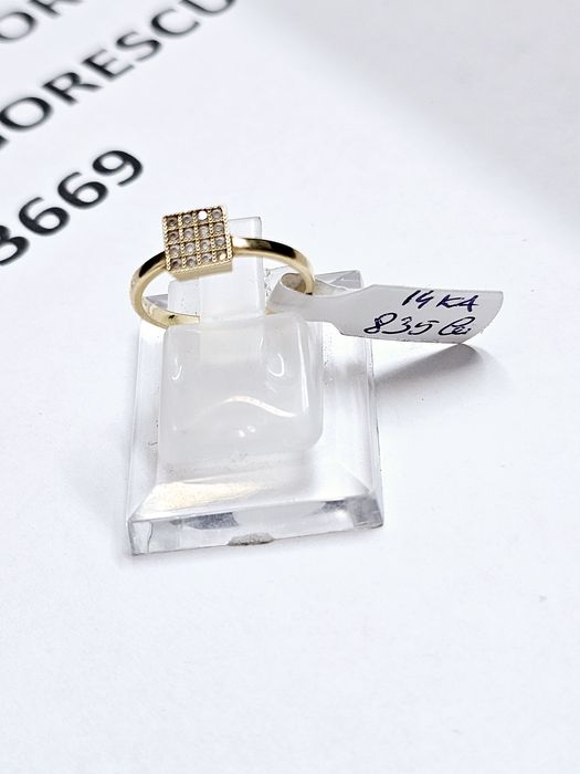 Vand inel dama din aur 14 k 1.74 g cod 435