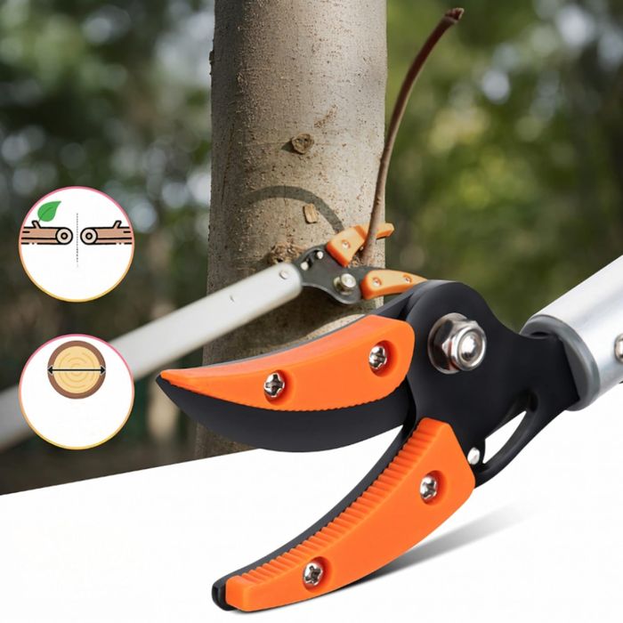 Ножица за клони и бране на плодове 100 см-прецизно рязане без стълба