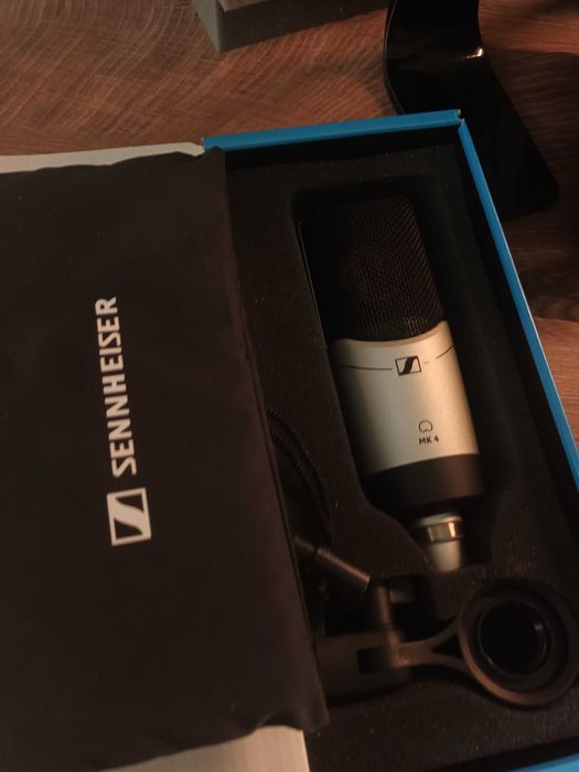 Професионален студиен микрофон Sennheiser MK 4 + Shock Mount MKS 4