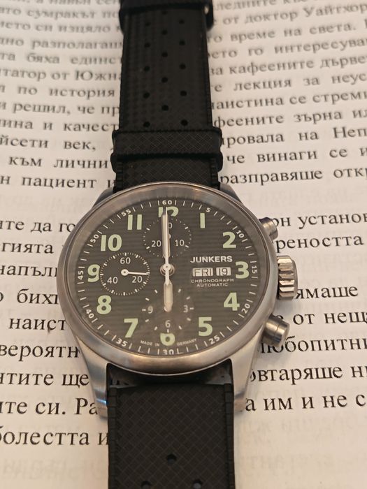 Оригинален "Junkers"pilot original Swiss 7750 valjoux