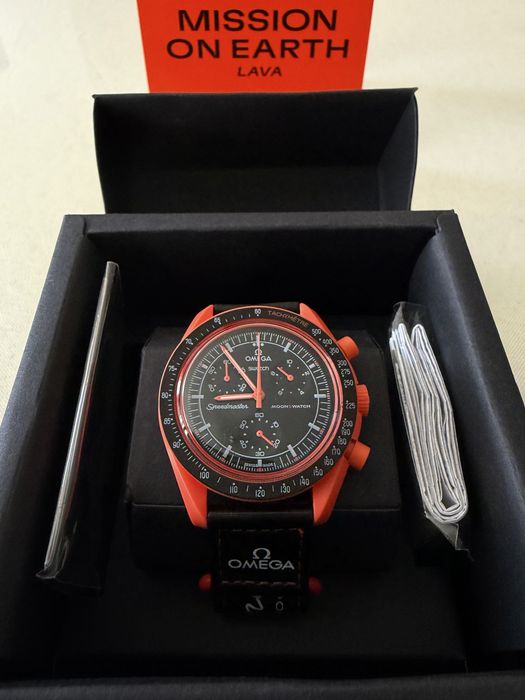 Omega x Swatch Mission On Earth Lava