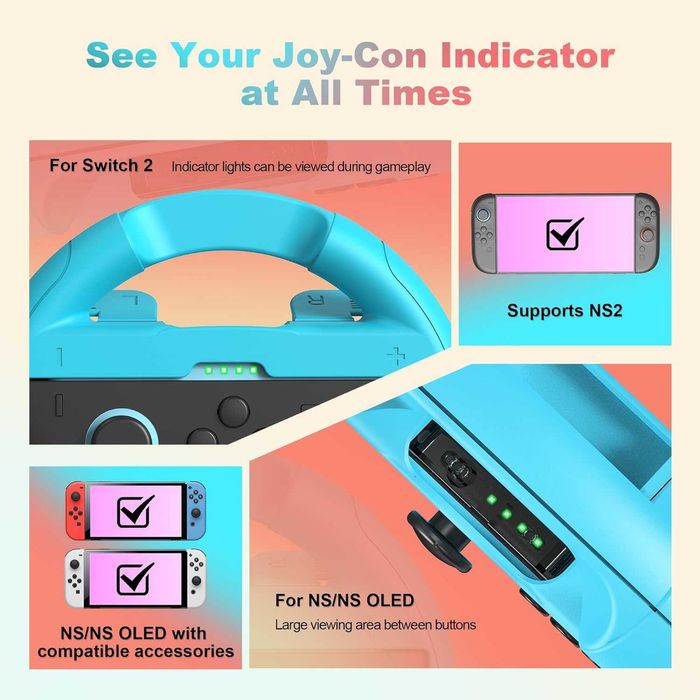 Волани за Nintendo Switch 2 Joy-Con комплект 2 броя Mario Kart