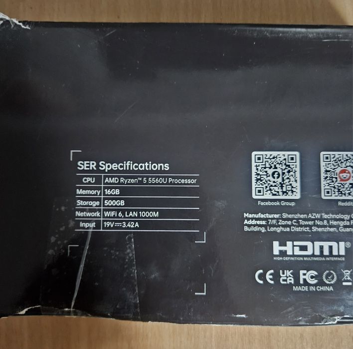 Mini PC Beelink  SER 5