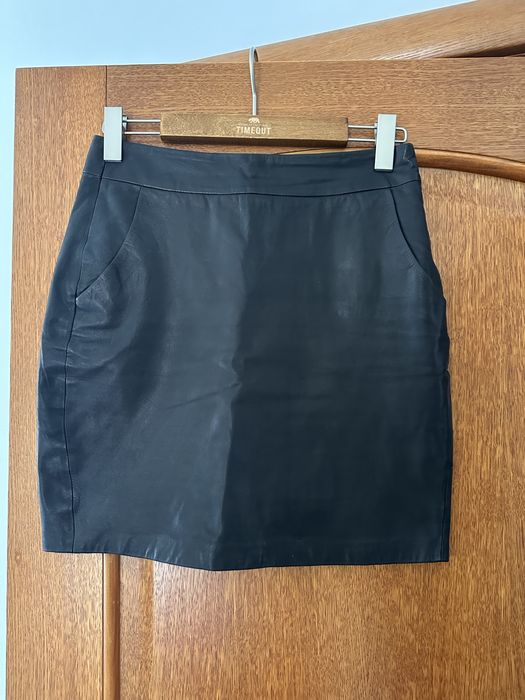 Fusta piele mini