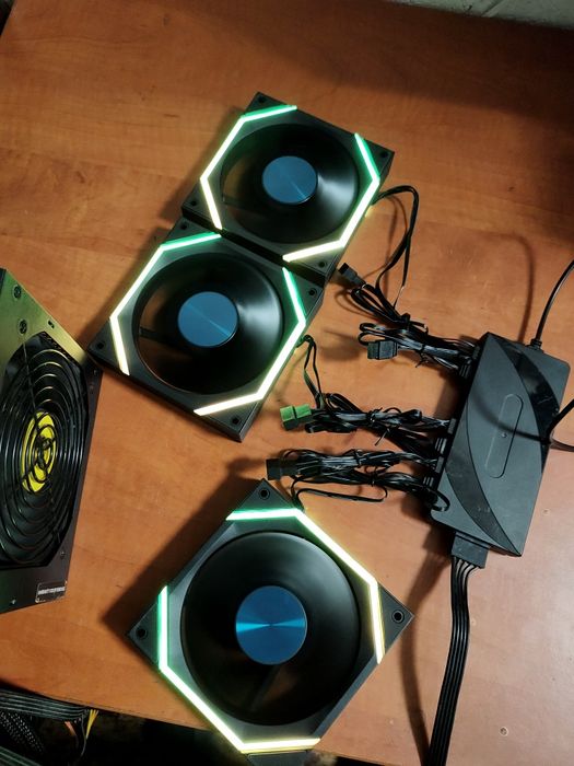 Set ventilatoare Asiahorse Nyota 3 pack 120mm argb non rev,noi .