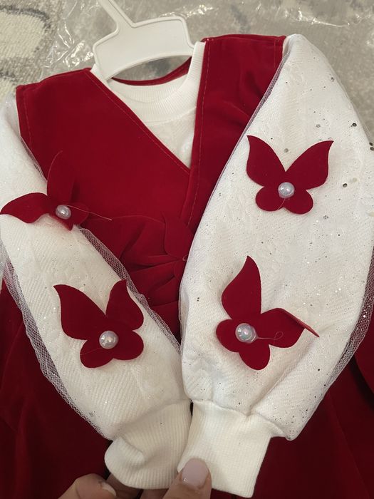 Новогодний наряд на девочку 2 ка сарафан и база водолазка