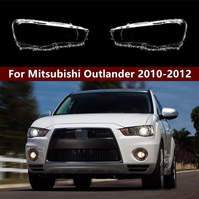Стекла фар  Mitsubishi outlander 10-12г.