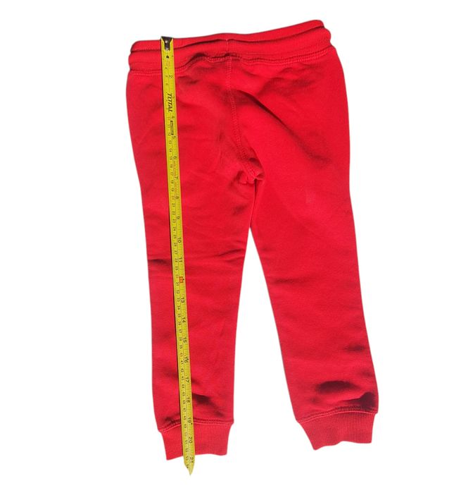 Pantaloni trening 3 ani noi vătuiți cu etichetă 98, roșu, fete, băieți