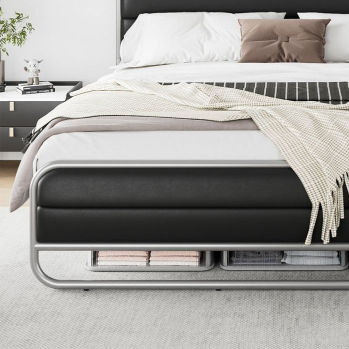 Кровать Металлическая Евро Стиле с Мягкая Обивкой Ишлаб Чикарувчидан