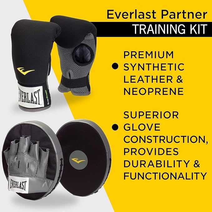 EVERLAST Боксова лапа и боксови ръкавици комплект