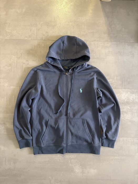 Ralph Lauren zip up hoodie blue