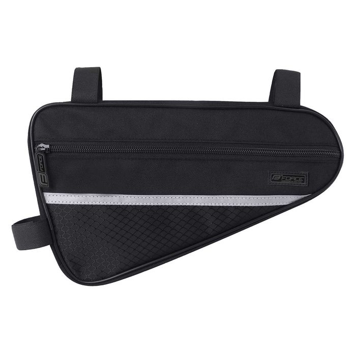 Чанта за велосипед колело LONG ECO, Монтаж на рамка, Черна