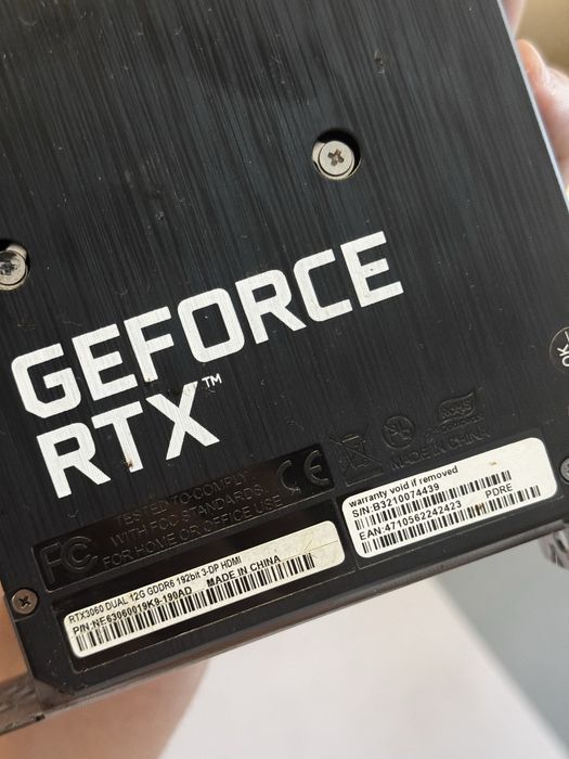 Geeforce RTX 3060 12GB