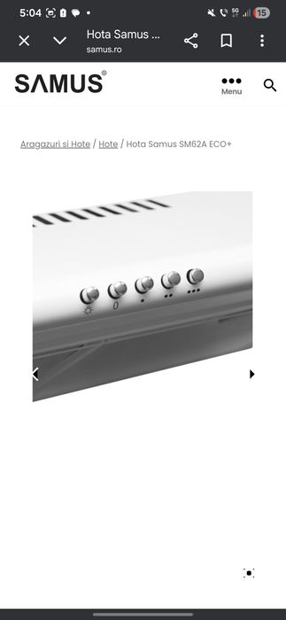 Hota SAMUS cu evacuare