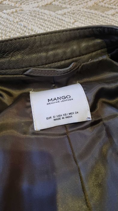 Дамско кожено яке Mango