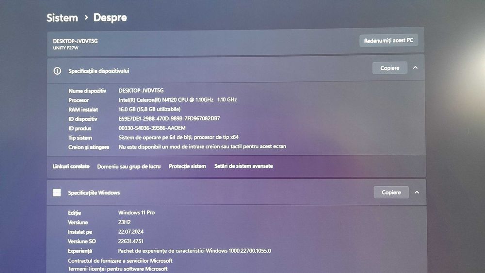 PC All in one  CSL Unity F27W GLS v2