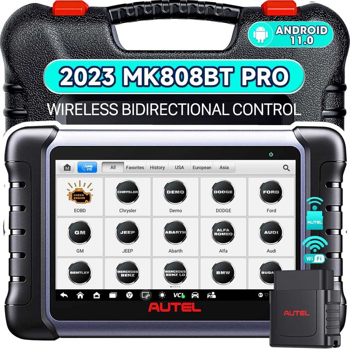 НОВА Професионална Автодиагностика AUTEL MK808BT Maxicom Pro 2025