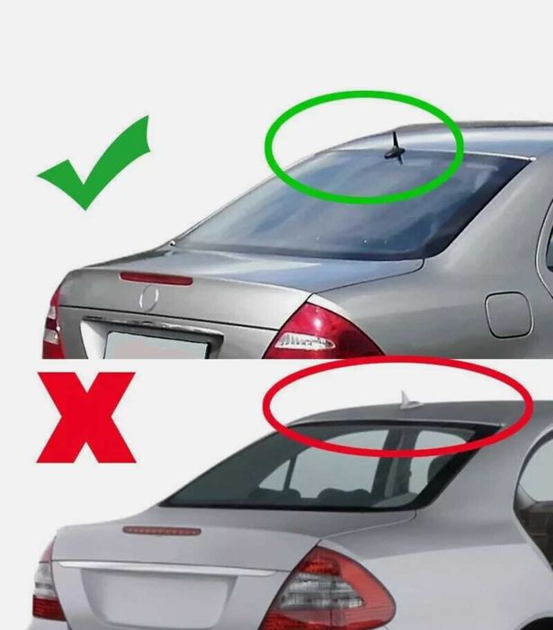 Спойлер за задно стъкло Mercedes E-class w211 (02-07) черен глнац