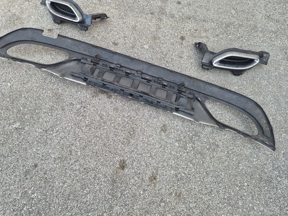 Дифузьор с накрайници AMG Mercedes C class W205 Мерцедес