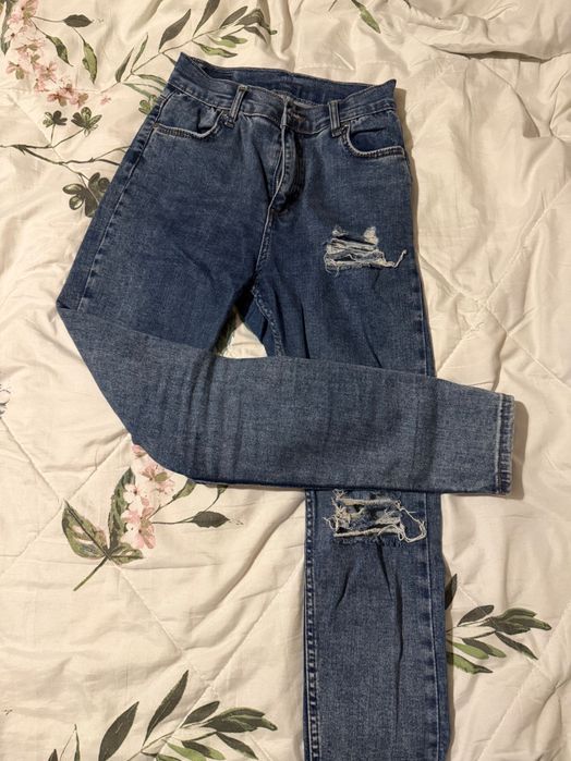 Дамски дънки с висока талия