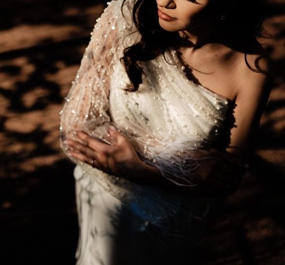 Rochie alba eleganta cununie