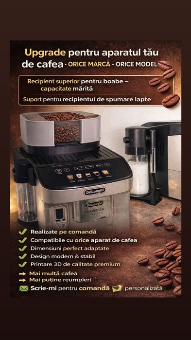 Recipient superior pentru boabe de cafea-capacitate maximǎ