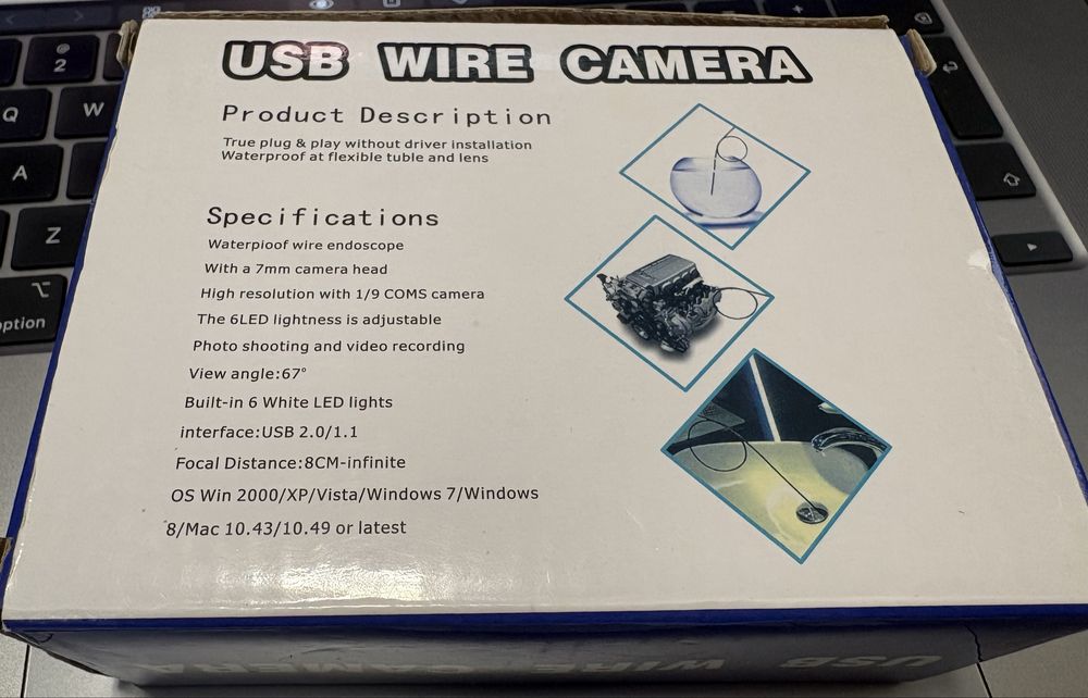 Camera endoscopica ,5metri