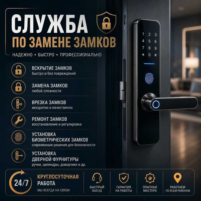 Замена замков в квартире - установка замков 24 часа - доводчиков
