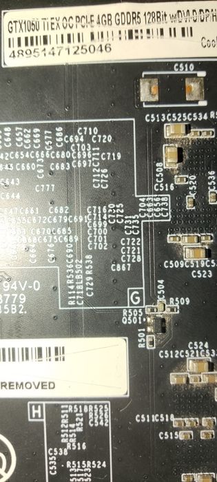 Placă video GTX 1050ti 4gb VRAM Gddr5