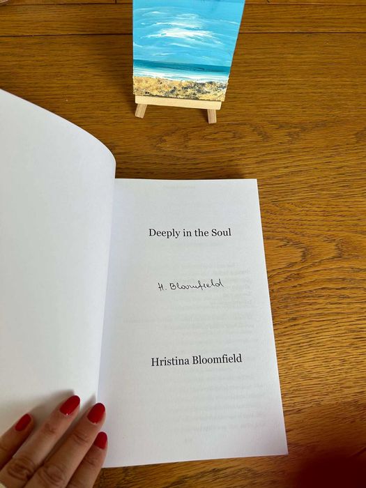"Дълбоко в душата" от Христина Блумфилд на английски. Книга с автограф