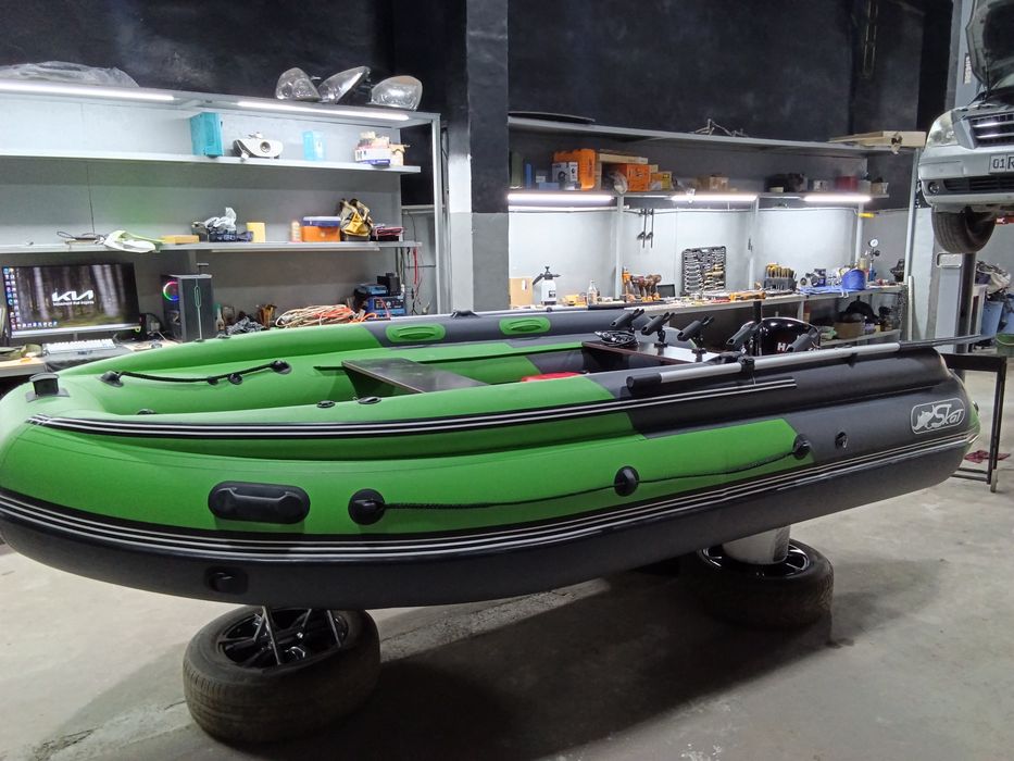 Продам лодку ПВХ с мотором Skat-400