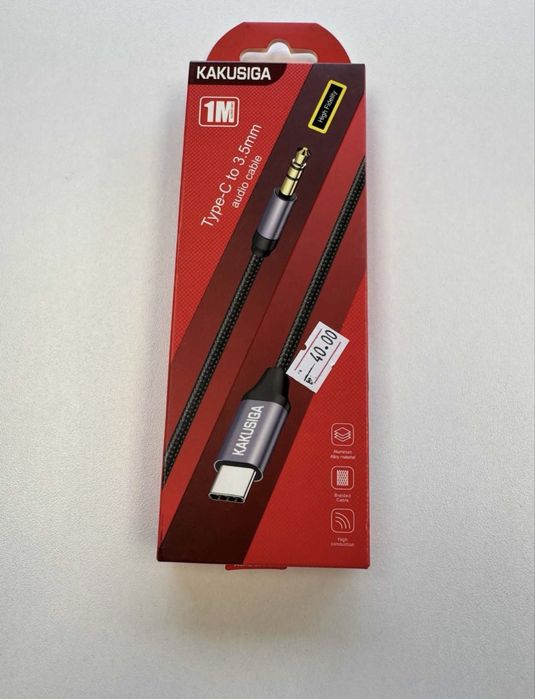 Cablu auxiliar Jack 3.5 - Tip C - lungime 1m