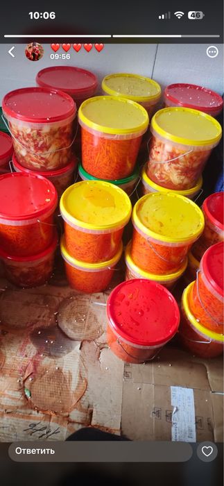 Продам фрукты салаты на ведрах