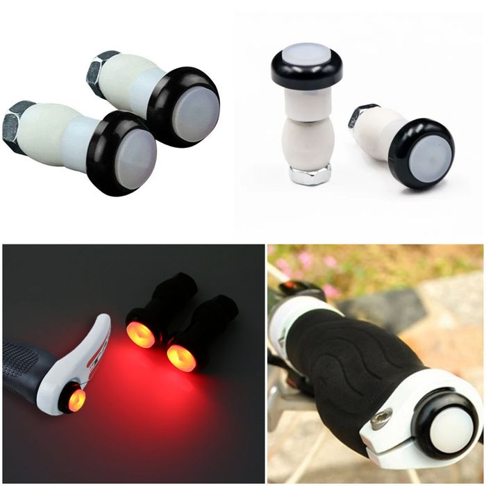 Capete semnalizare led ghidon bicicleta cursiera mtb dop end-bar troti