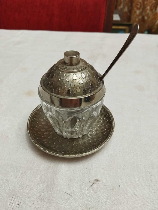 мельхиоровая горчичница