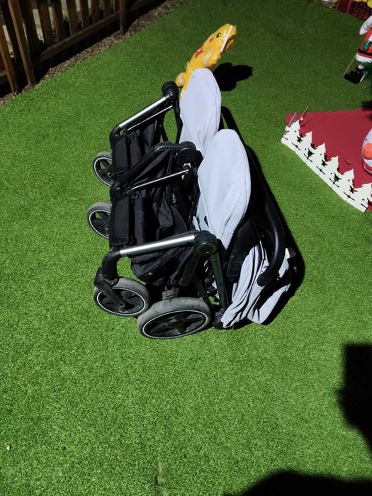 Количка за близнаци Easy Go Echo Cloudy Grey