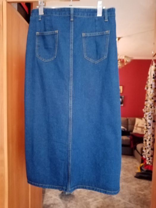 Юбка джинсовая. Прямой силуэт