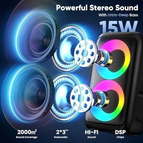 Караоке тонколона с 2 микрофона Bluetooth