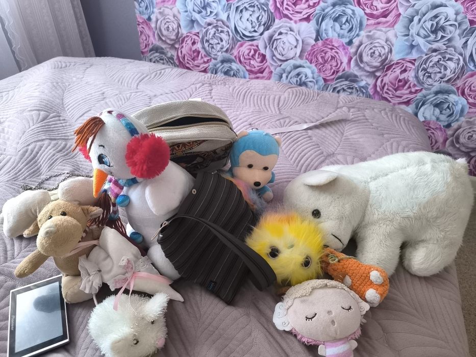 Пакет игрушек, мягкие, сумка, рюкзак, радужный котенок мяукает