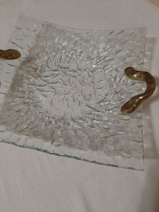 стъклена фруктиера ръчна изработка