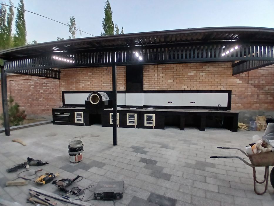 Летний кухня курамиз урок козон барбекю тандир