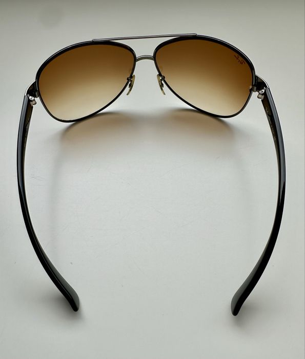 Ray Ban RB3386 Aviator Gunmetal кафяв Brown Gradient 67mm Made in Italy ПРОМО -30%