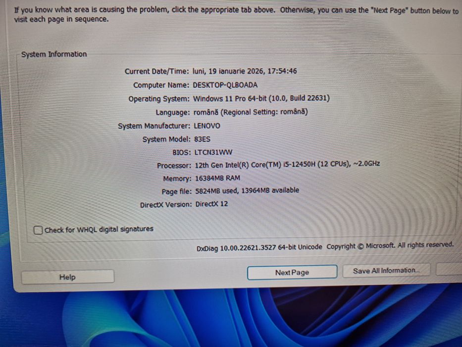 Laptop Lenovo i5 gen12 Ideapad Slim 3