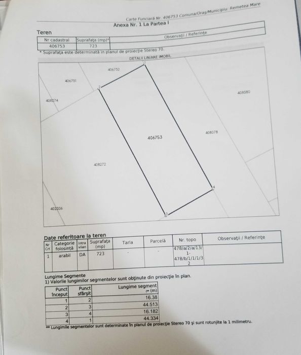 Locație ideală - 2 terenuri intravilan, 723mp și 1238mp  utilități la stradă, cartier nou de case, lîngă AlfaCity, rapid în Timișoara și  autostradă
