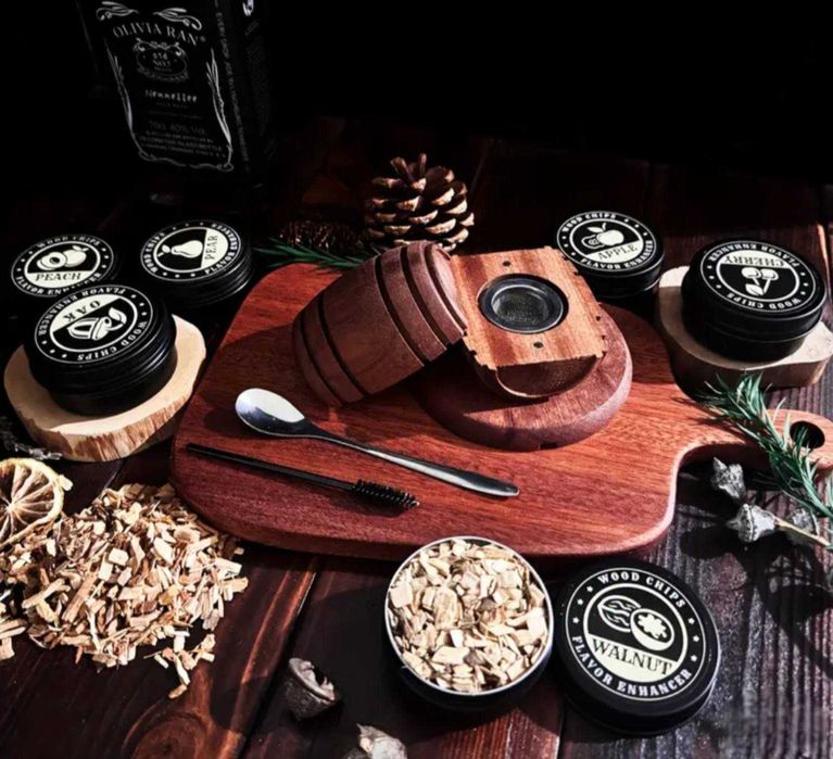 Сет за опушване на уиски / алкохол / подаръчен сет с 6 аромата