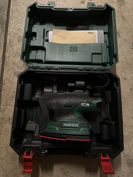 Виброшлайф парксайд parkside x12v шкуреща машина
