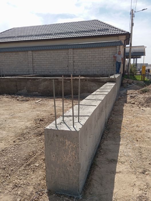 Фундамен заливием